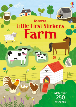 Ferma - Carte de activitati "Little First Stickers Farm", format mic, 250 stickers, Usborne