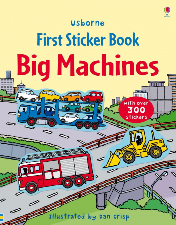 Mijloace de transport - 9781409524168 Usborne First Sticker Book Big Machines