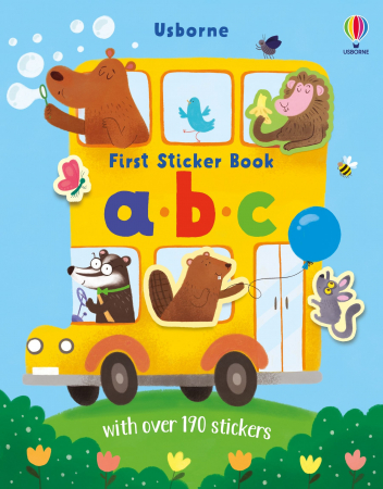 Numere, litere, forme, culori - 9781803702773 Usborne First Sticker abc