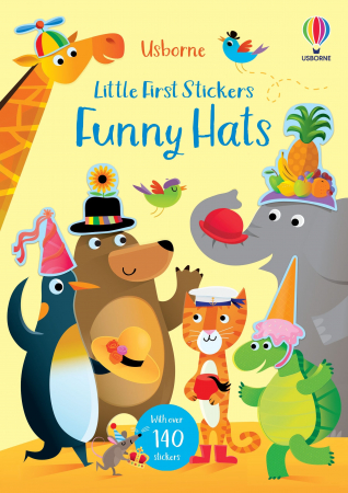 Pasari - 9781474986540 Usborne Little First Stickers Funny Hats