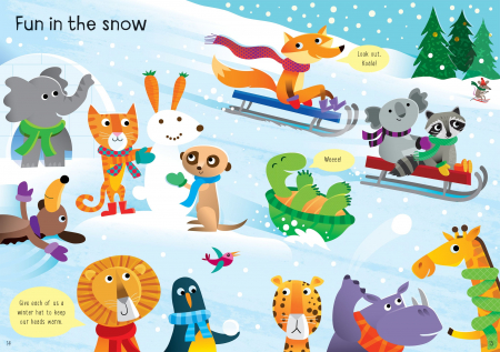 9781474986540 Usborne Little First Stickers Funny Hats [2]