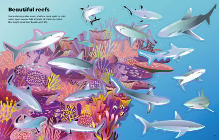 9781805072775 Usborne Big Sticker Book of Sharks [2]