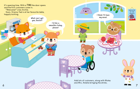 9781836047889 Usborne The Cosy Cafe Sticker Book [5]