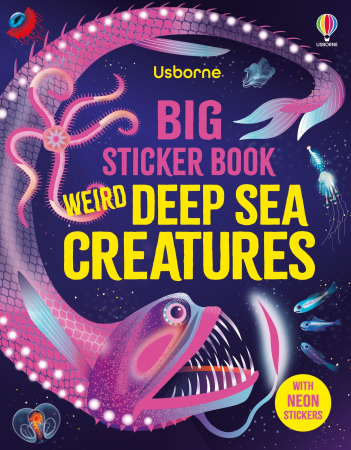 Vietuitoare marine, mari, oceane - 9781836040705 Usborne Big Sticker Book Weird Deep Sea Creatures