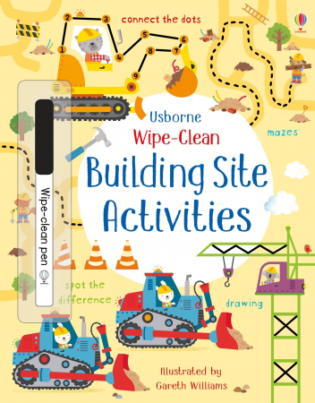 Mijloace de transport - 9781474951654 Usborne Wipe-Clean Building Site Activities