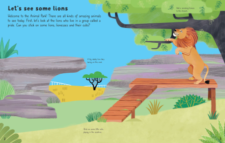 9781836041580 Usborne First Sticker Book Animal Park [1]