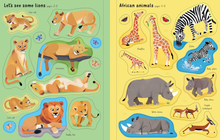 9781836041580 Usborne First Sticker Book Animal Park [5]