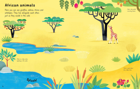 9781836041580 Usborne First Sticker Book Animal Park [3]