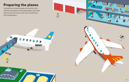 9781836048206 Usborne First Sticker Book Cars, Trains and Planes [5]