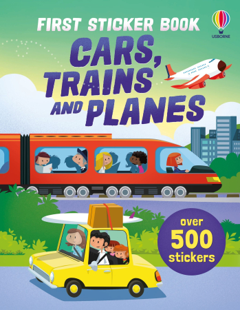 Stickers - 9781836048206 Usborne First Sticker Book Cars, Trains and Planes