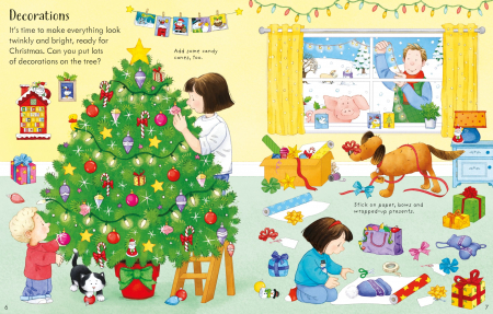 9781805314615 Usborne Poppy and Sam's Christmas Sticker Book [4]