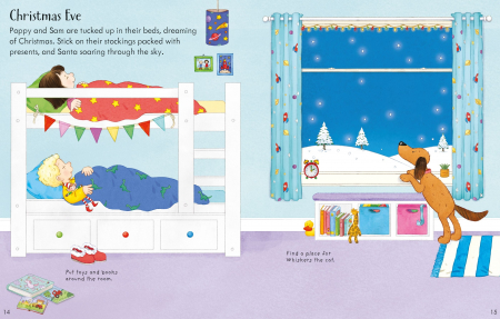 9781805314615 Usborne Poppy and Sam's Christmas Sticker Book [5]