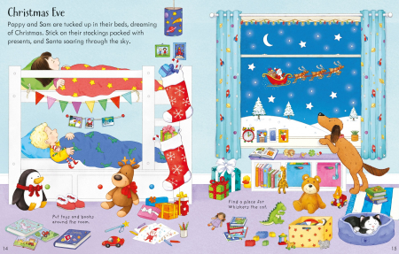 9781805314615 Usborne Poppy and Sam's Christmas Sticker Book [6]