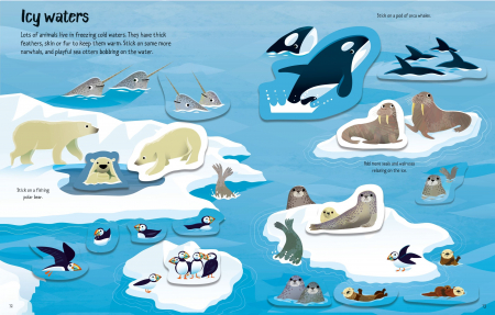 9781474998949 Usborne First Sticker Book Wild Animals [1]