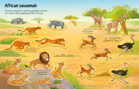 9781474998949 Usborne First Sticker Book Wild Animals [2]