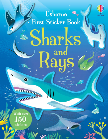 Vietuitoare marine, mari, oceane - 9781803709871 Usborne First Sticker Book Sharks and Rays