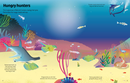 9781805077183 Usborne First Sticker Book Ocean Animals [3]