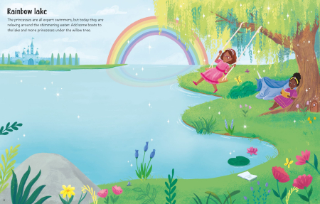 9781836042280 Usborne First Sticker Book Sparkly Princesses [1]