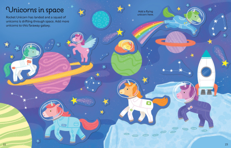 9781836042976 Usborne Big Sparkly Unicorns Sticker Book [2]