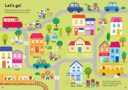 9781835402382 Usborne First Day at School Sticker Book [1]