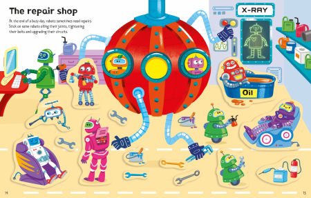 9781835409510 Usborne First Sticker Book Robots [6]