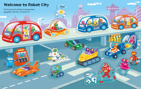 9781835409510 Usborne First Sticker Book Robots [2]