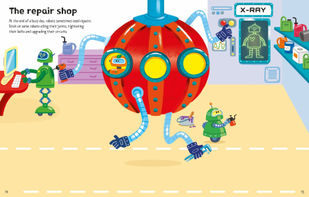 9781835409510 Usborne First Sticker Book Robots [5]