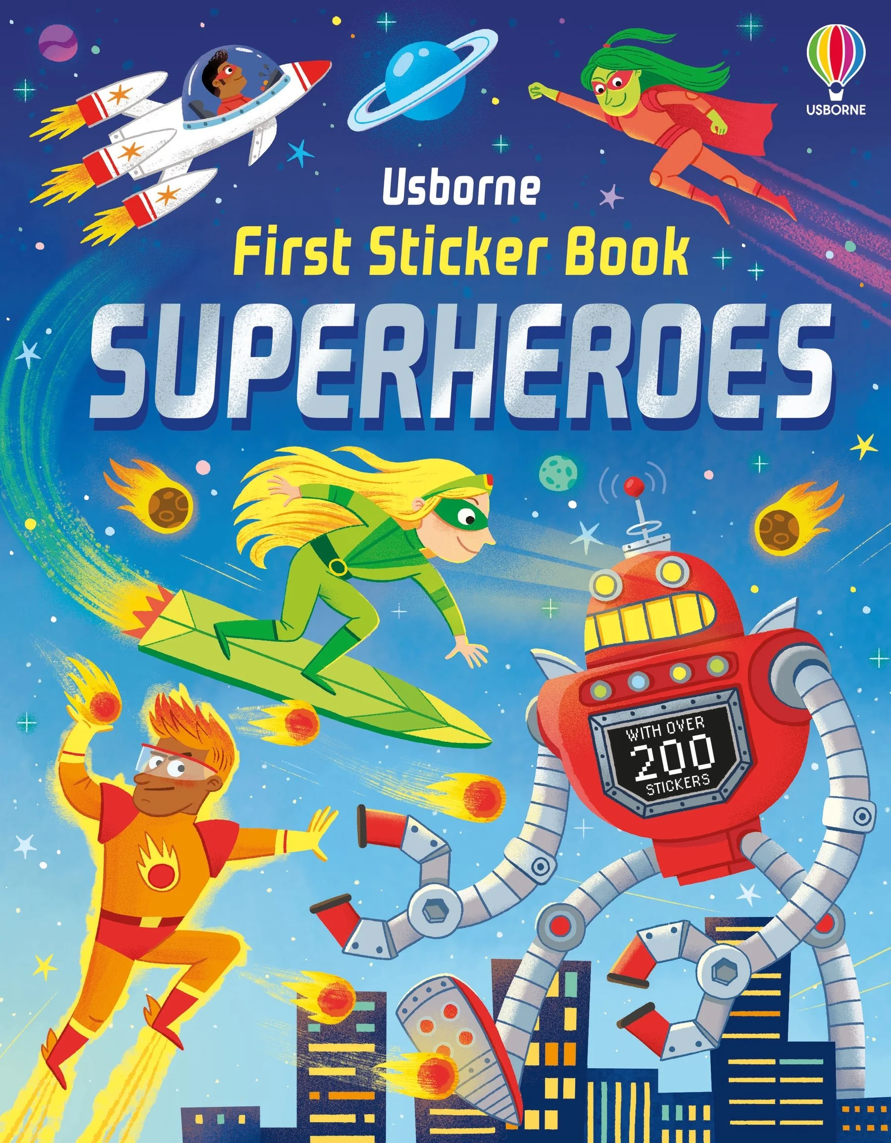 Supereroi - 9781805070832 Usborne First Sticker Book Superheroes