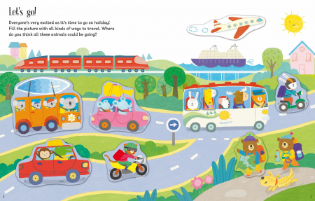 9781805075295 Usborne First Sticker Book Holiday [1]