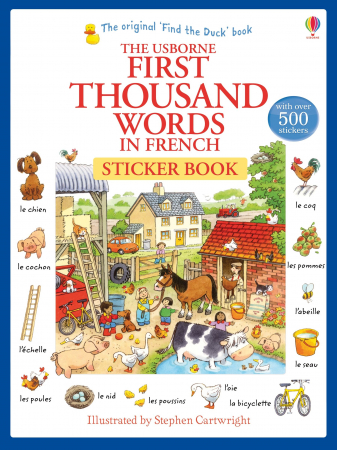 Scoala - 9781409580225 Usborne First Thousand French in English Sticker Book