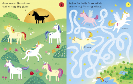 9781474969208 Usborne Little Children's Unicorns Pad [3]