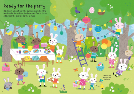9781803701059 Usborne Little First Stickers Easter Bunnies [2]