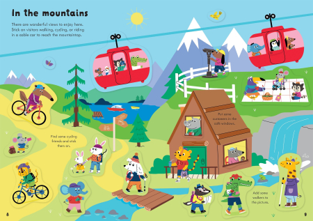 9781474985888 Usborne Little First Stickers Holiday [2]
