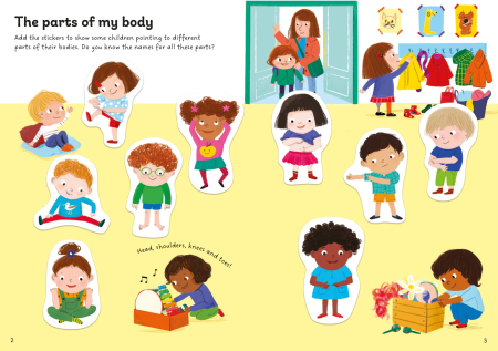 9781835409565 Usborne Little First Stickers My Body [2]