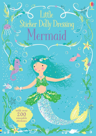 Printese, zane si papusi - 9781474921855 Usborne Little Sticker Dolly Dressing Mermaid