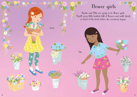 9781805077015 Usborne Little Sticker Dolly Dressing Bridesmaids [2]