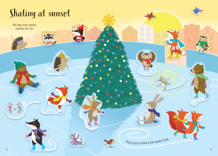 9781803703268 Usborne Sparkly Winter Sticker Book [2]