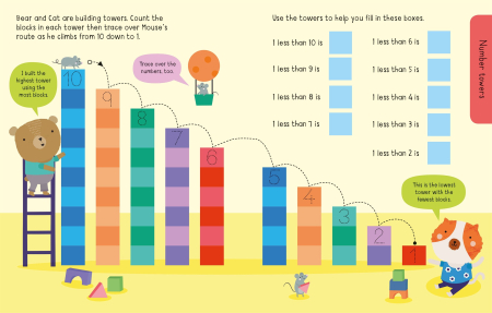 Carte de activitati scrie si sterge "Early Years Wipe-Clean Starting to Take Away", reutilizabila, Usborne [1]