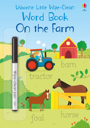Ferma - 9781474968157 Usborne Little Wipe-Clean Word Book On the Farm