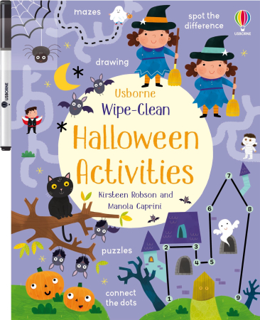 Activitati Usborne - 9781474981187 Usborne Wipe-Clean Halloween Activities