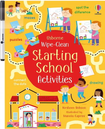 Activitati Usborne - 9781835403495 Usborne Wipe-Clean Starting School Activities