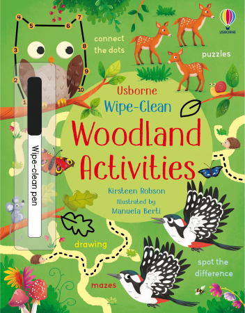 Pasari - 9781474968591 Usborne Wipe-Clean Woodland Activities