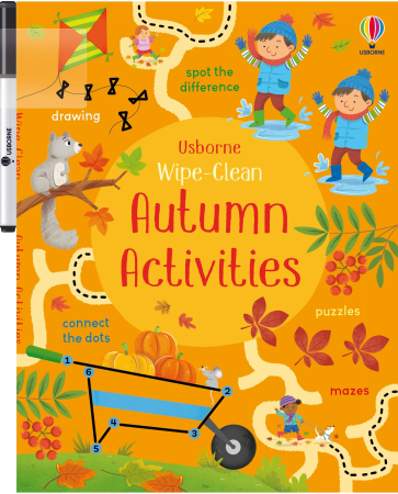 Carti scrie si sterge (wipe clean) - 9781835408780 Usborne Wipe-Clean Autumn Activities