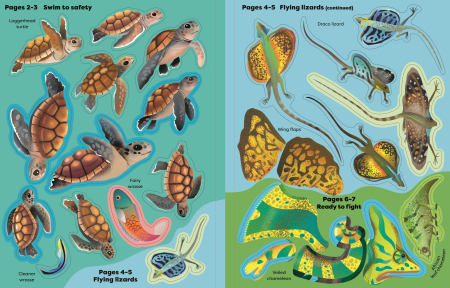 9781836042365 Usborne Shimmery Stickers Reptiles [5]