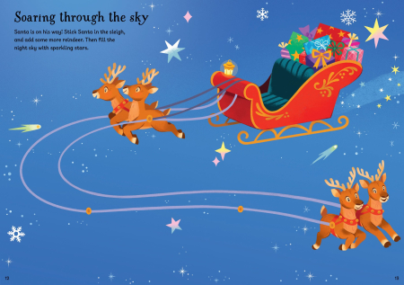 9781835404324 Usborne Sparkly Santa Sticker Book [3]