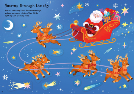 9781835404324 Usborne Sparkly Santa Sticker Book [4]