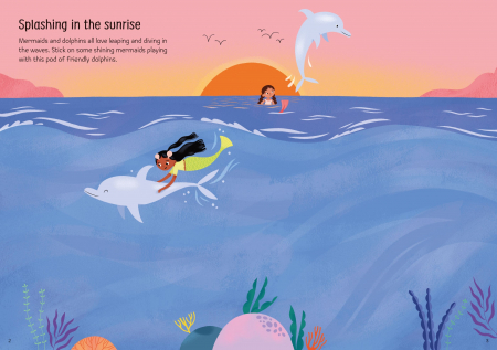 9781805070870 Usborne Sparkly Mermaids Sticker Book [1]
