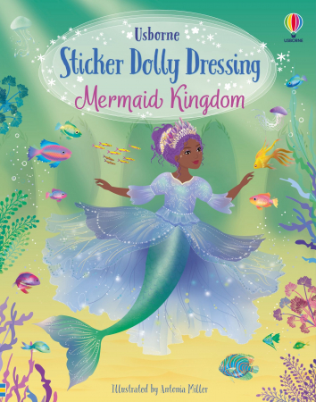 Vietuitoare marine, mari, oceane - 9781801314886 Usborne Sticker Dolly Dressing Mermaid Kingdom