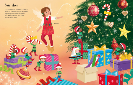 9781805072423 Usborne Sticker Dolly Dressing Christmas Fairies [4]