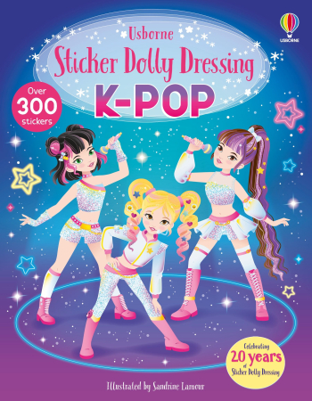 Printese, zane si papusi - 9781806460724 Usborne Sticker Dolly Dressing K-POP